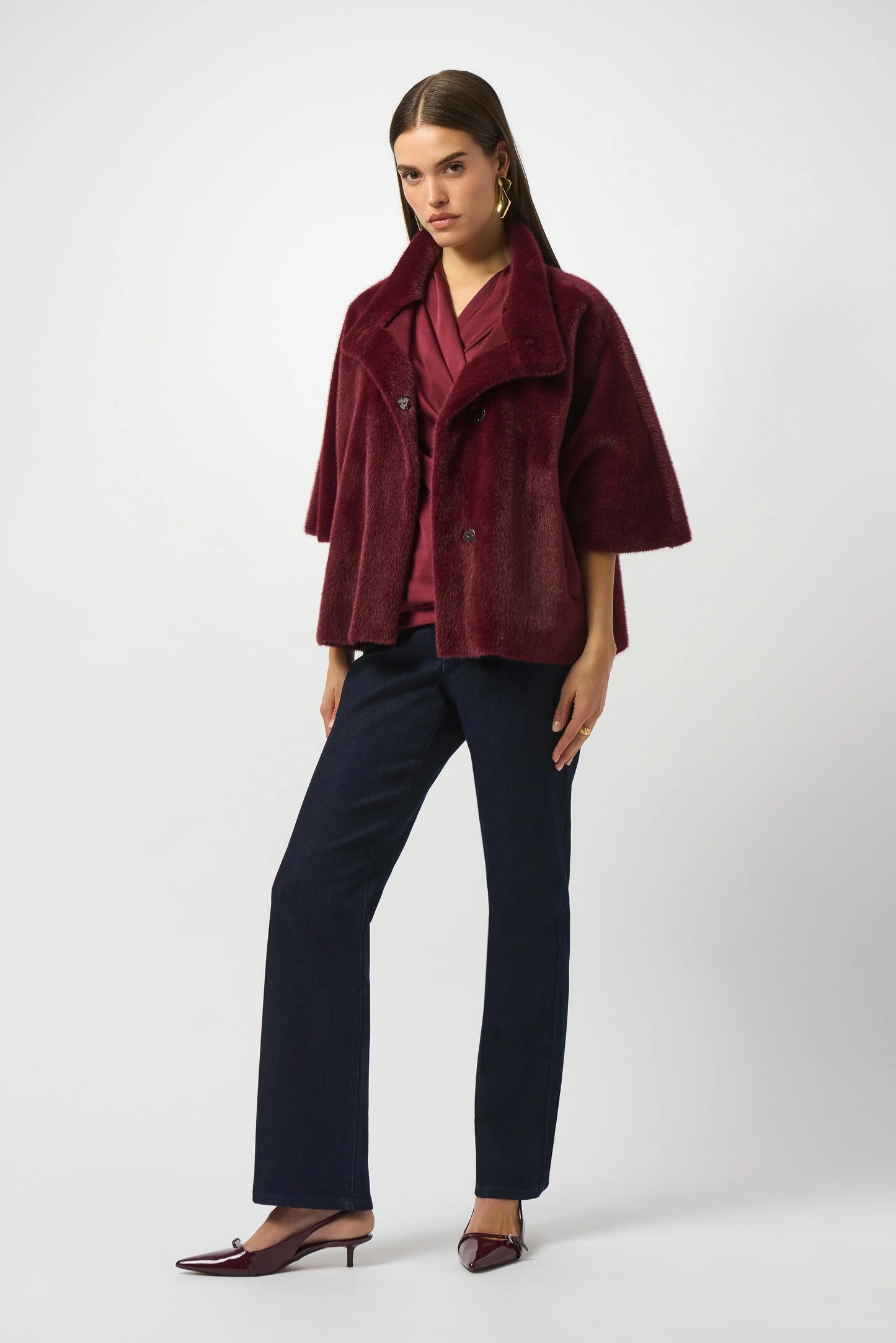JOSEPH RIBKOFF - Brooke Classic Bootcut Stretch Jean (Dark Blue)
