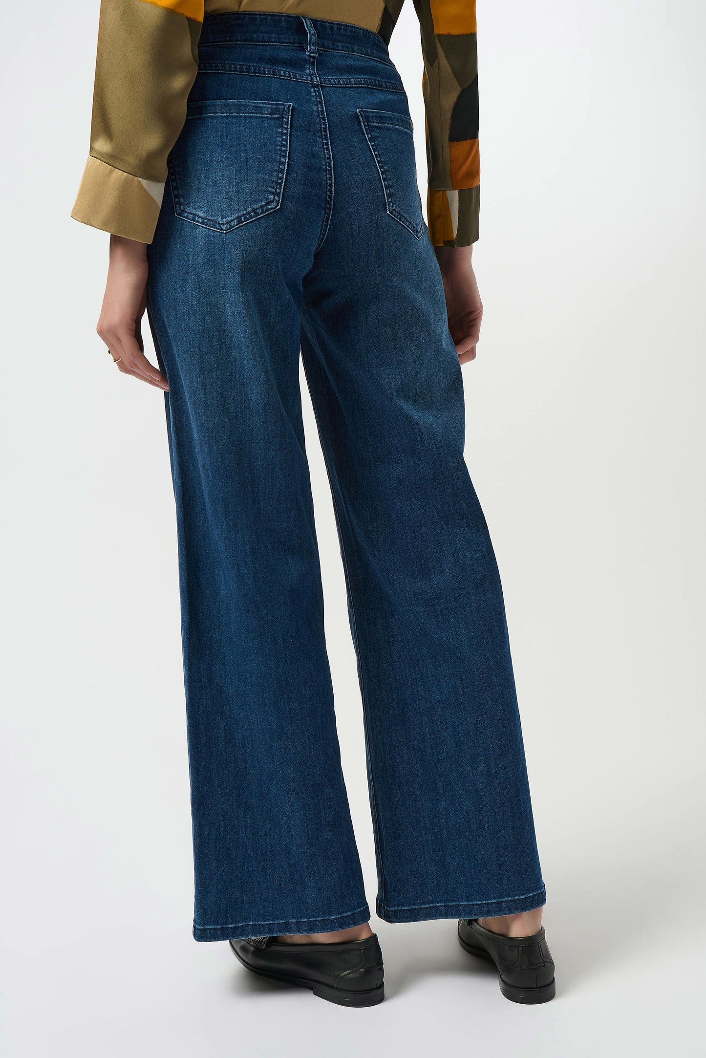 JOSEPH RIBKOFF - Goldie Classic Wide Leg Stretch Jean