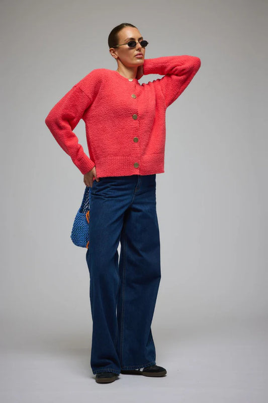 ARAMINTA JAMES - Aime Cardigan Coral