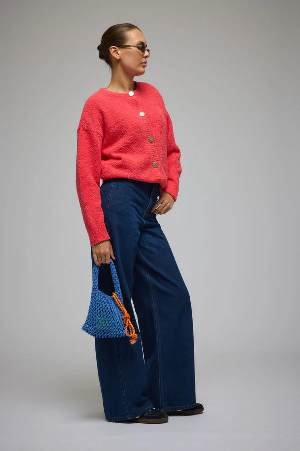 ARAMINTA JAMES - Aime Cardigan Coral