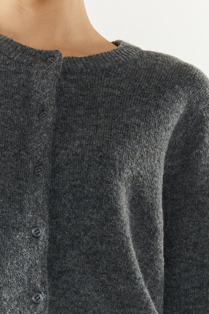 MADISON THE LABEL - Bonnie Cardigan (Charcoal)