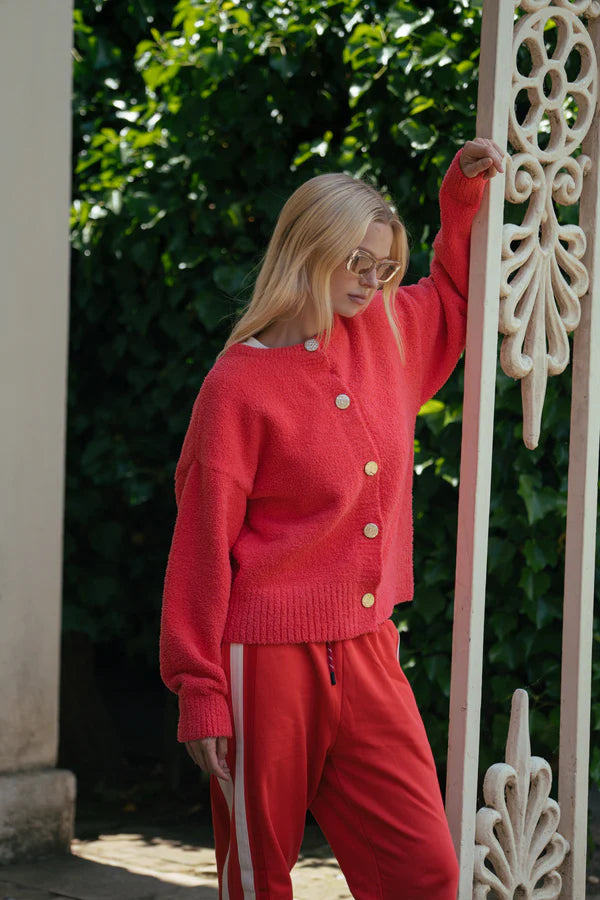 ARAMINTA JAMES - Aime Cardigan Coral