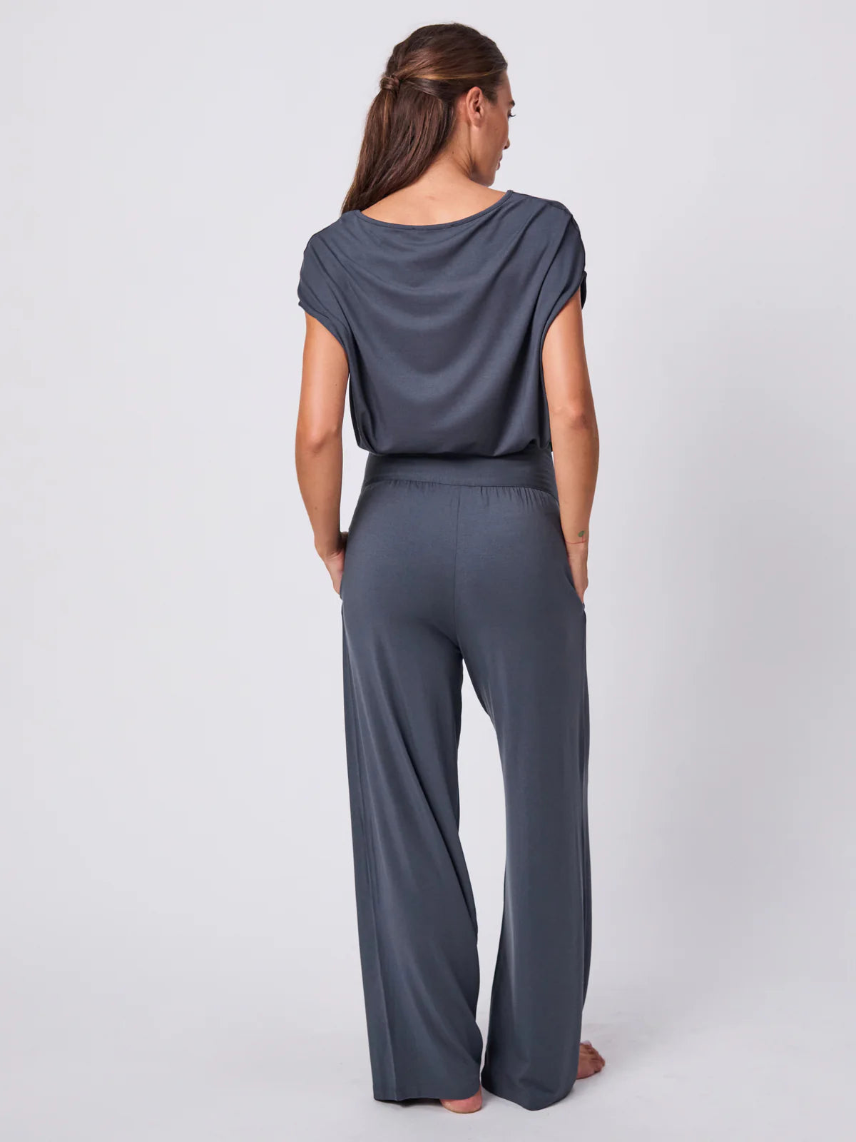 DHARMA BUMS - Nomad Modal Wide Pant (Charcoal)