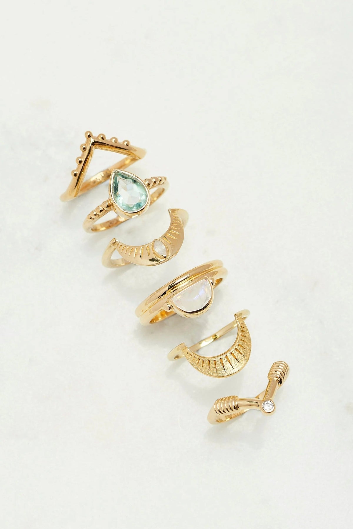TONIMAY - Amie Moonstone Gold Stacker