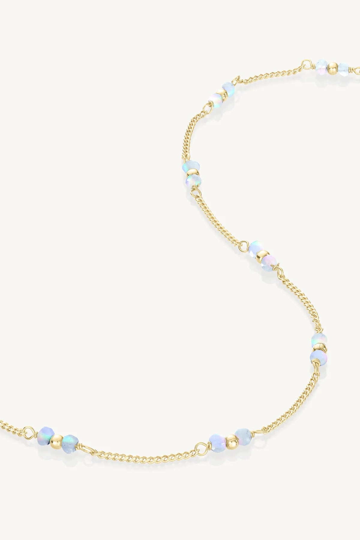 TONIMAY - Beaded Moonstone Gold Necklace