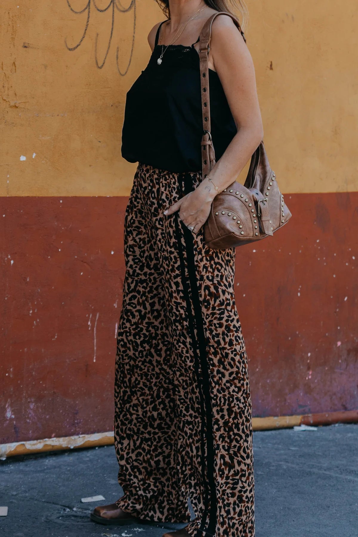 ZAZIBA STUDIO - Jaya Linen Pant Vogue Animal Print