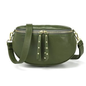 HI HO + CO - Obsessed Army Gold Bag/Leather strap