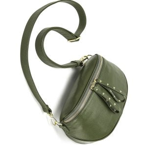HI HO + CO - Obsessed Army Gold Bag/Leather strap