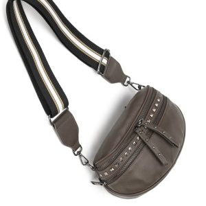 HI HO + CO - Obsessed Stud Mud/Gunmetal Bag