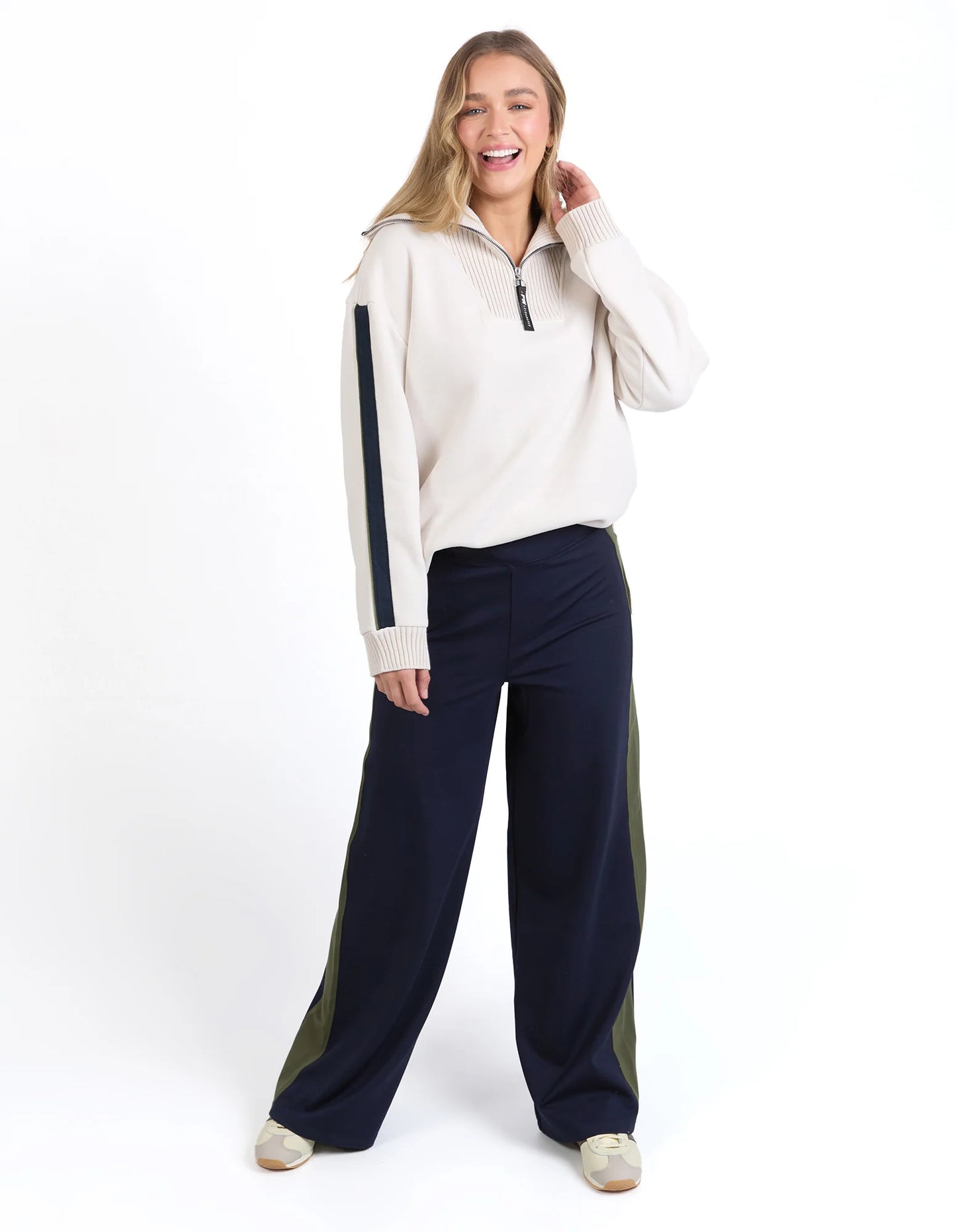 FOXWOOD - Knit Collar Crew (Bone)