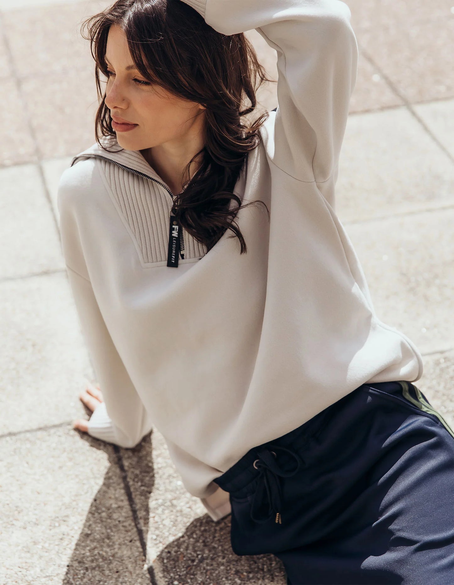FOXWOOD - Knit Collar Crew (Bone)