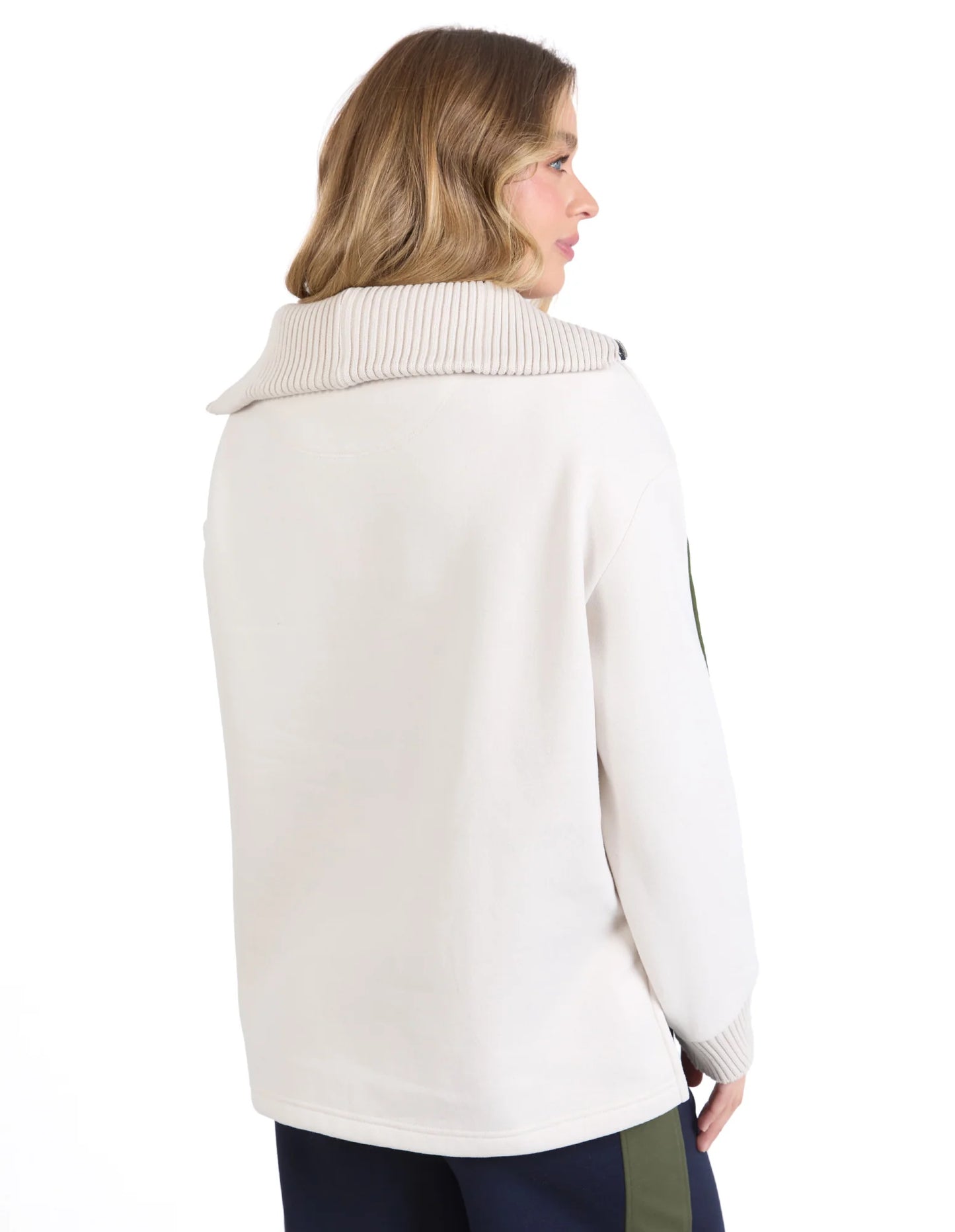 FOXWOOD - Knit Collar Crew (Bone)