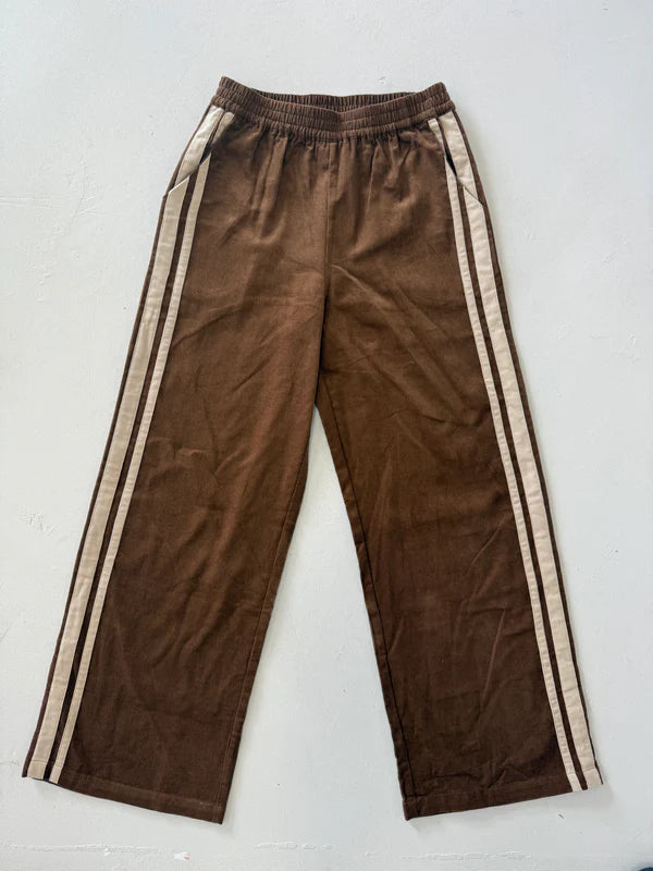 ZAZIBA STUDIO - Jaya Cord Pant Chocolate Brown