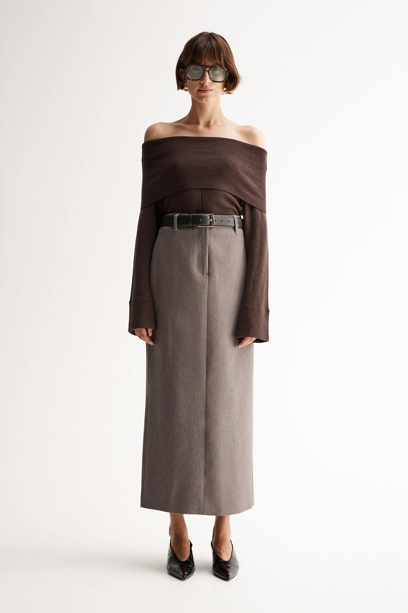ELKA COLLECTIVE - Alexa Knit Top Chocolate