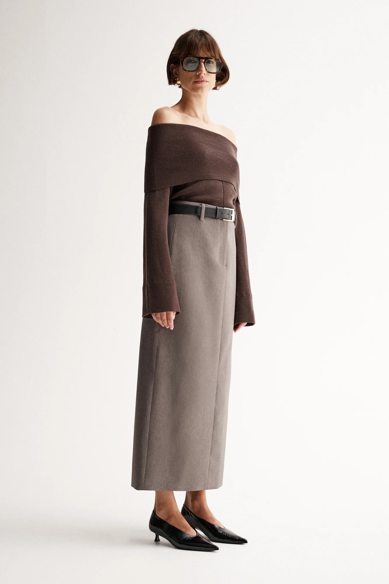 ELKA COLLECTIVE - Alexa Knit Top Chocolate