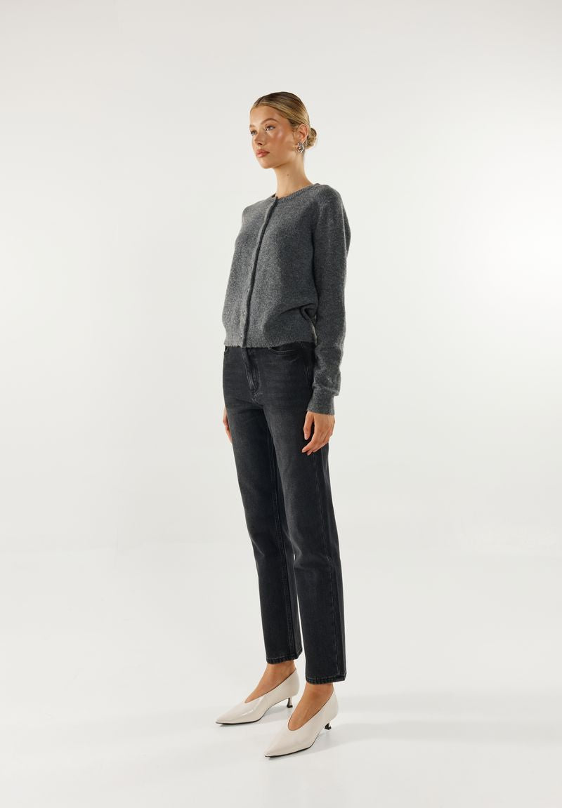 MADISON THE LABEL - Bonnie Cardigan (Charcoal)