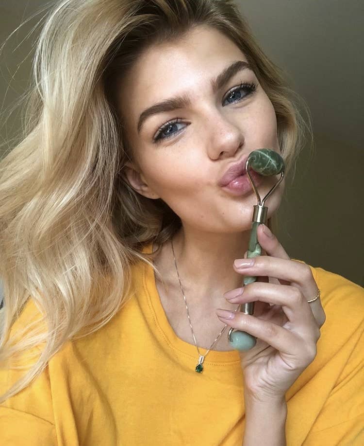 SUMMER SALT BODY - Facial Roller - Green Jade