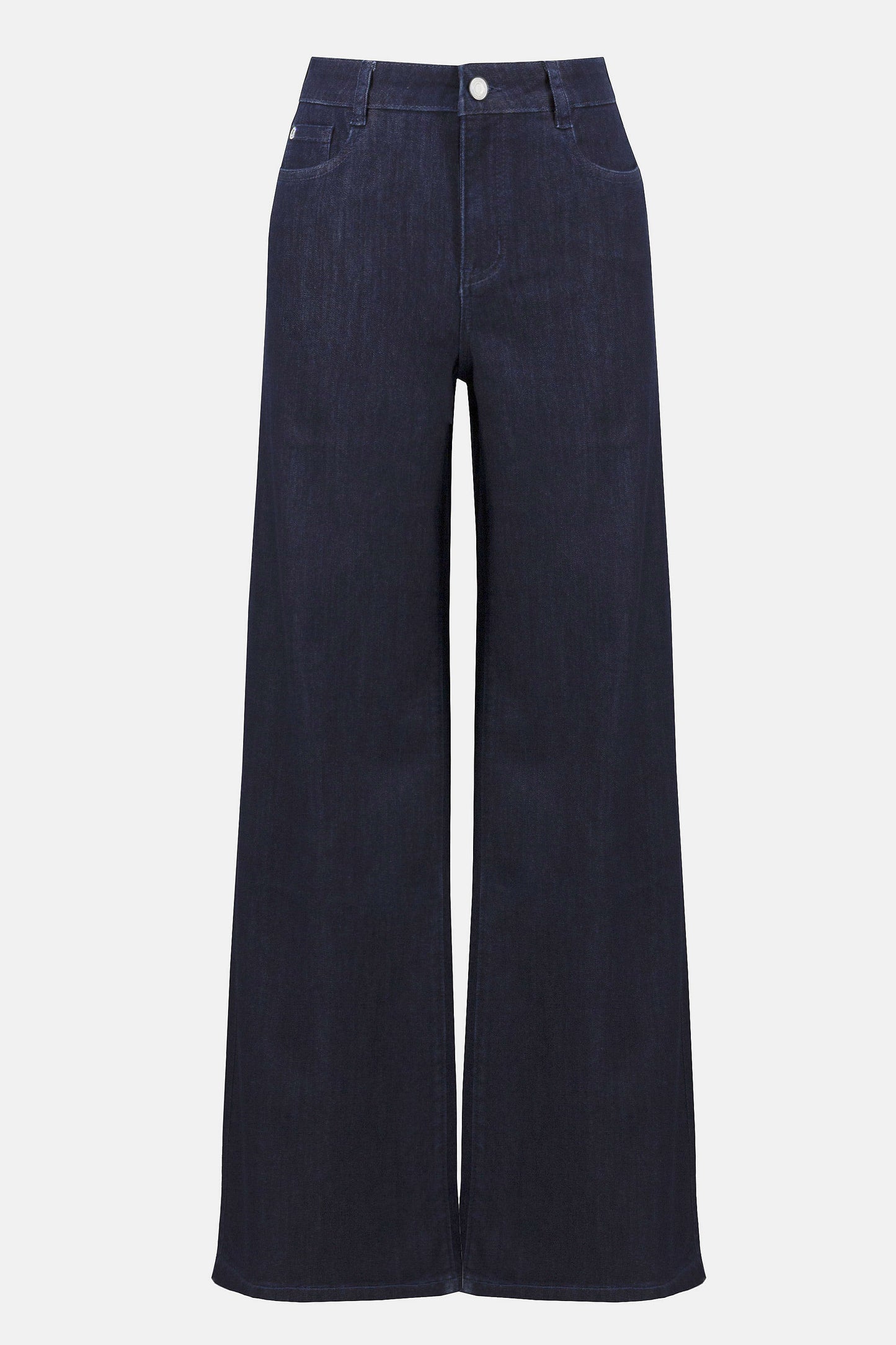 JOSEPH RIBKOFF - Goldie Classic Wide Leg Stretch Jeans (Dark Denim Blue)