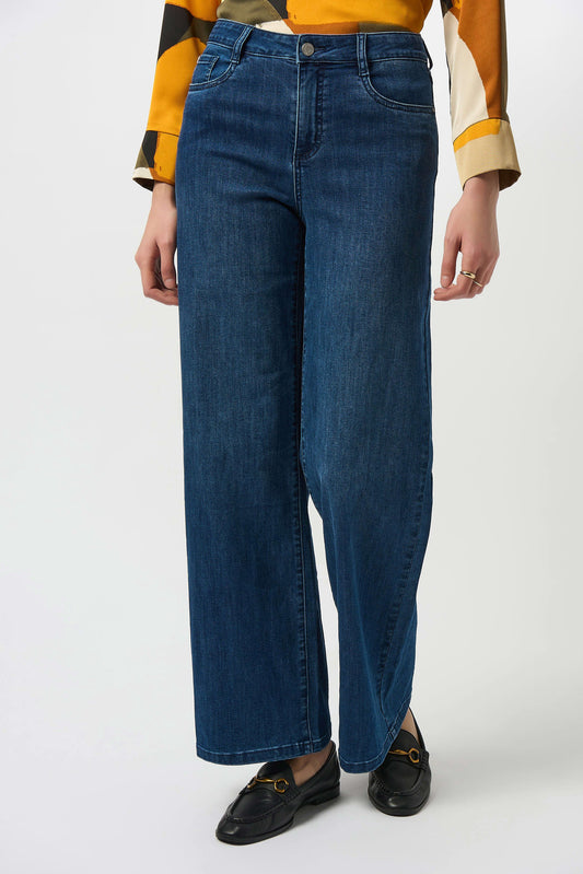 JOSEPH RIBKOFF - Goldie Classic Wide Leg Stretch Jean