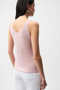 JOSEPH RIBKOFF - Metallic Knitted Camisole with Rhinestones (petal pink)