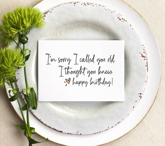 Funny Birthday Card for Friend Getting Old