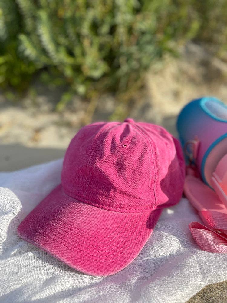 NAKOA THE LABEL Vintage Washed Cap Bubblegum Pink