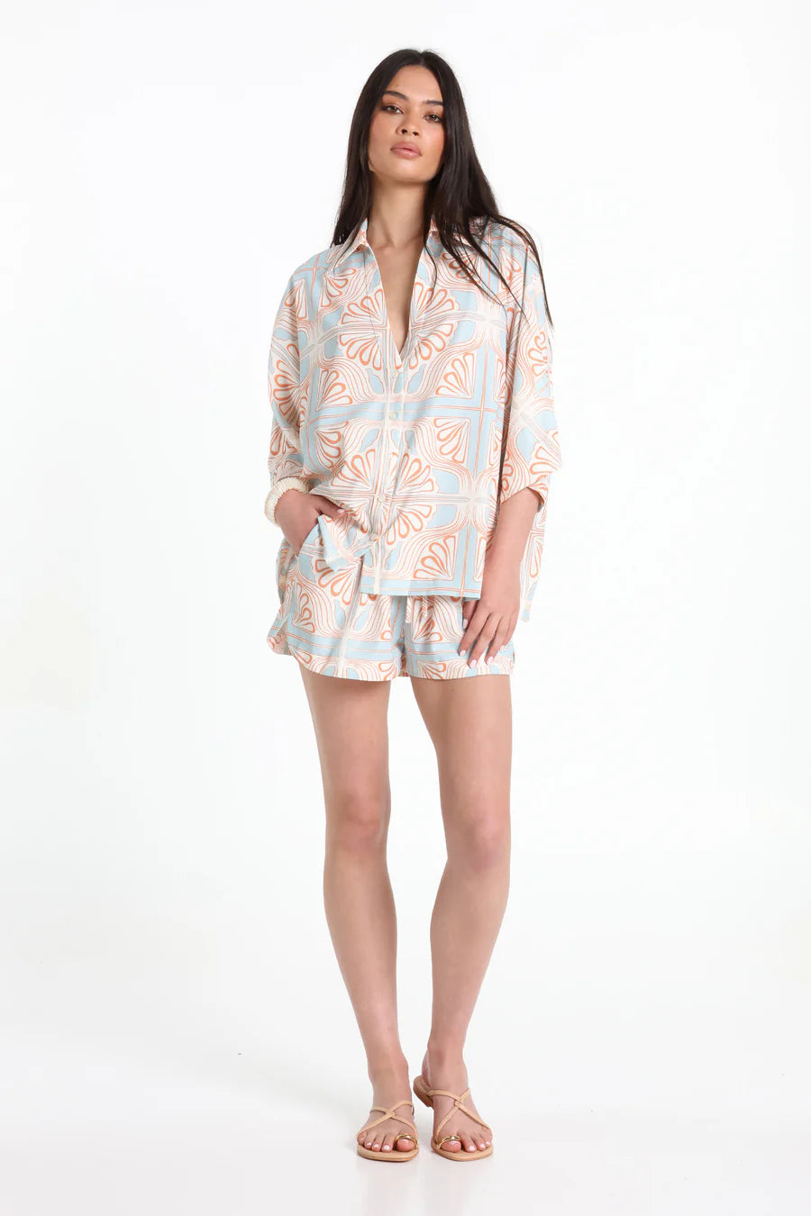 LOST IN LUNAR - Billie Shirt Sahara Print