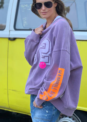 HAMMILL & CO - Long Vintage Sweat Washed Mauve