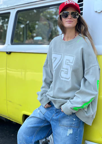 HAMMILL & CO - Long Vintage Sweat Washed Khaki