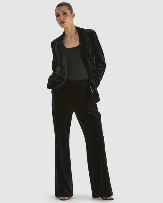 FATE + BECKER - Mustang Sally Velvet Blazer (Black)