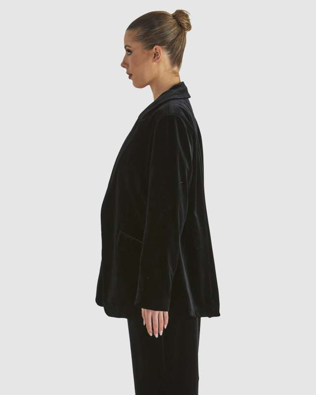 FATE + BECKER - Mustang Sally Velvet Blazer (Black)