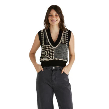 SASS CLOTHING - Erika Crochet Vest
