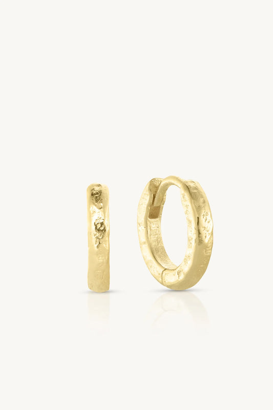 TONIMAY - Textured Gold Huggies (Small)