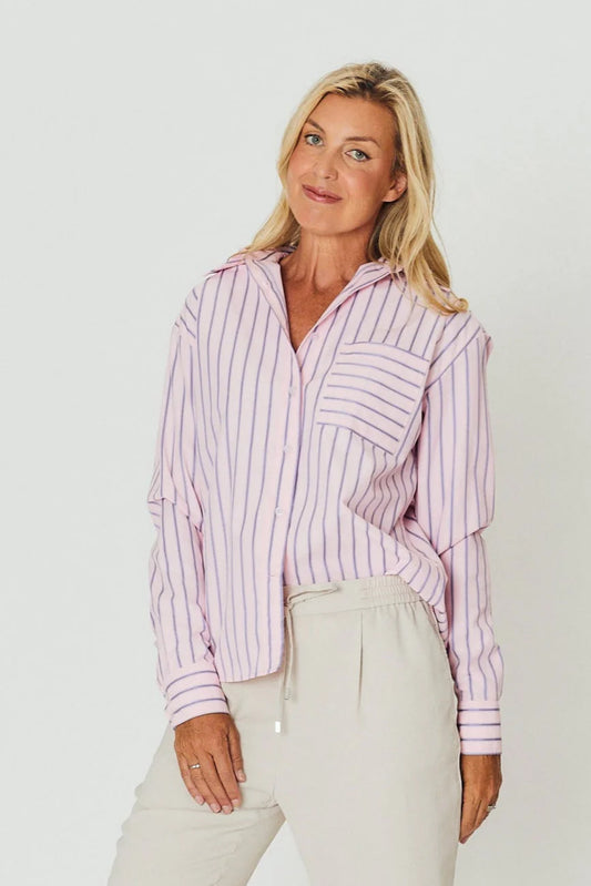 WE ARE THE OTHERS - Chloe Shirt (Purple stripe)