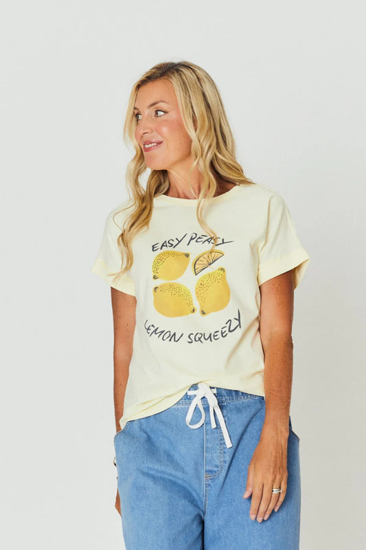 WE ARE THE OTHERS - Lemon Squeezy Jade Relaxed Tee