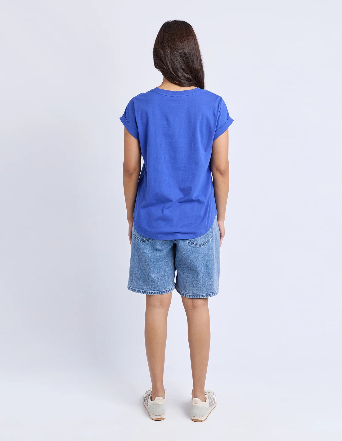 FOXWOOD - Signature Contrast Tee - Blue With Lilac