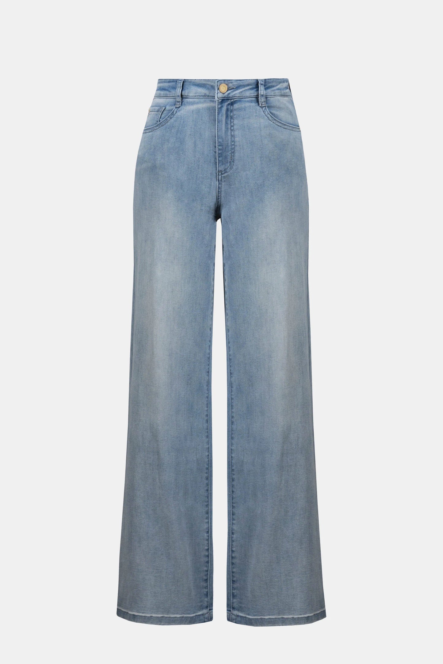 JOSEPH RIBKOFF - Goldie Classic Wide Leg Stretch Jeans (Light Blue)
