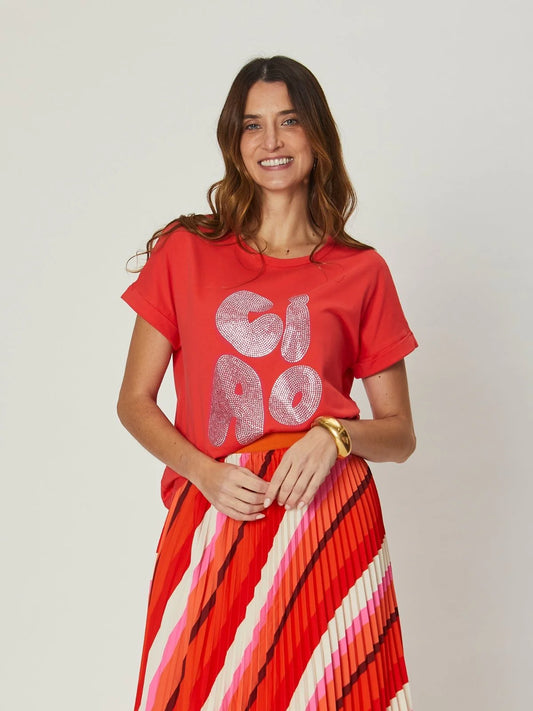 WE ARE THE OTHERS - Jade Relaxed Tee Ciao Orange