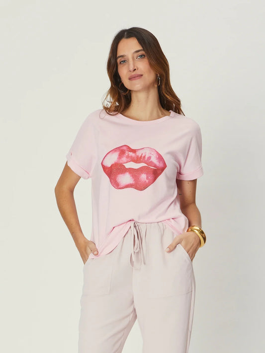 WE ARE THE OTHERS - Jade Relaxed Tee Pink Lips