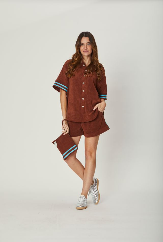 WE ARE THE OTHERS - Demi Towelling Shorts (Brown)