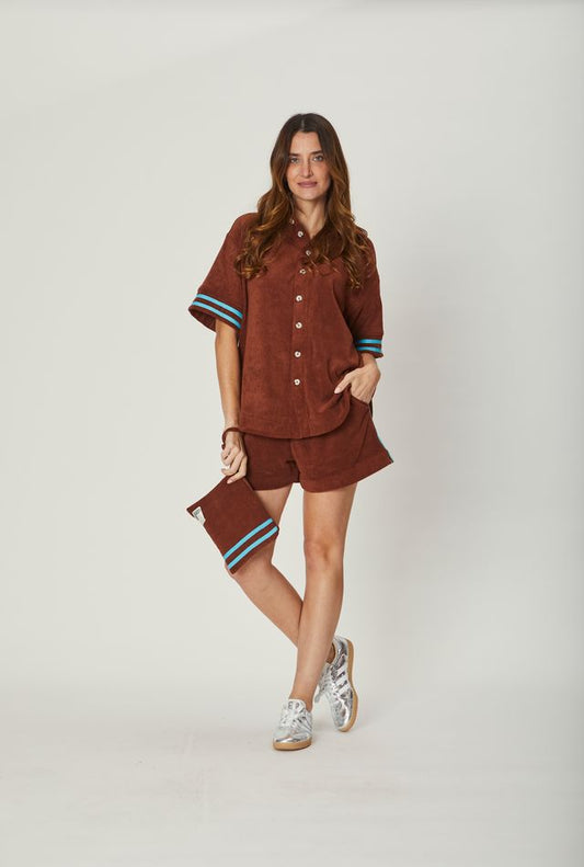 WE ARE THE OTHERS - Demi Towelling Shorts (Brown)