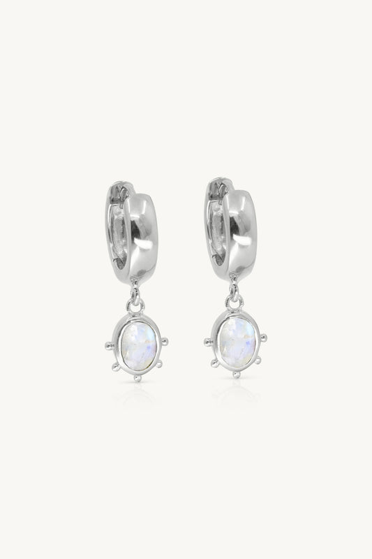 TONIMAY - Gia Moonstone Silver Huggies