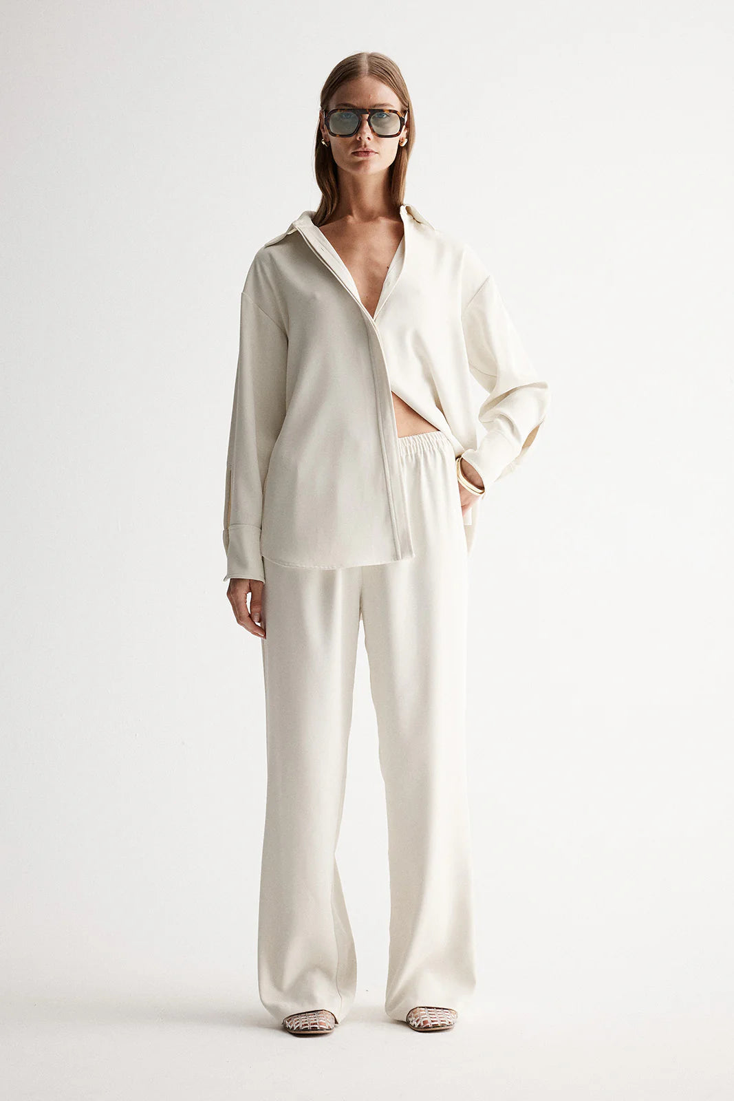 ELKA COLLECTIVE - Edna Long Sleeve Shirt Ecru