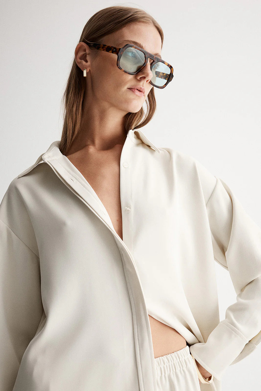 ELKA COLLECTIVE - Edna Long Sleeve Shirt Ecru