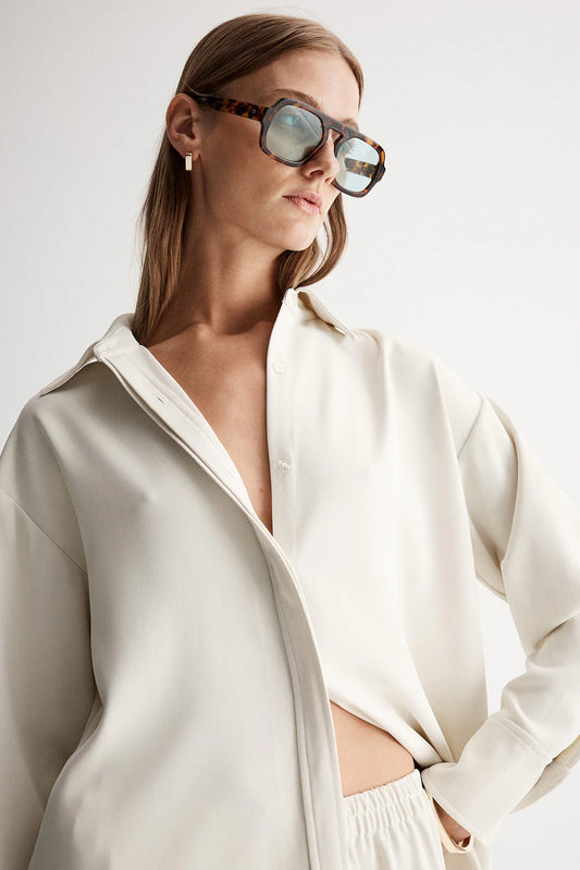 ELKA COLLECTIVE - Edna Long Sleeve Shirt Ecru