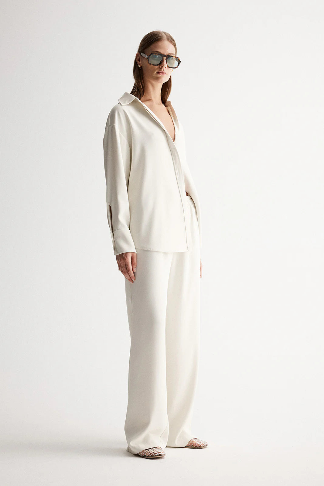 ELKA COLLECTIVE - Edna Long Sleeve Shirt Ecru