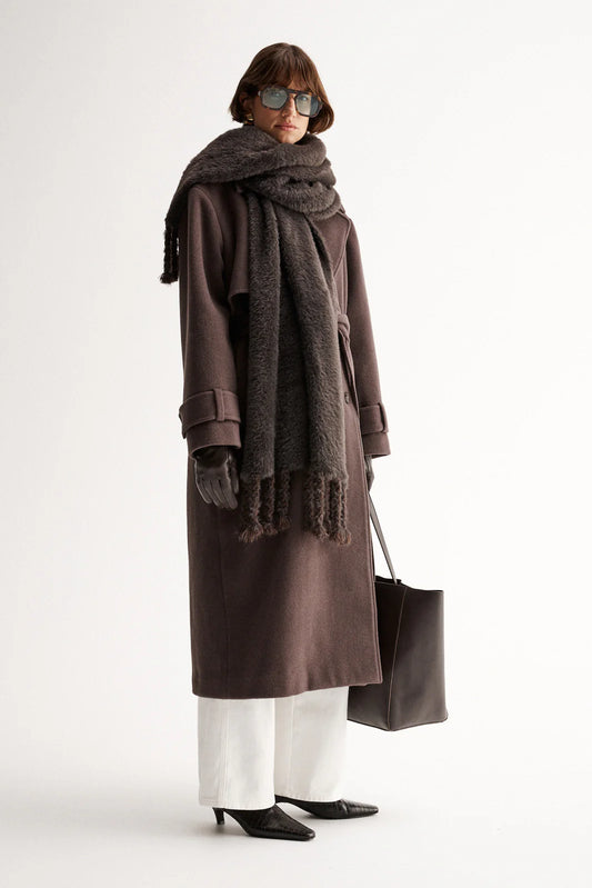 ELKA COLLECTIVE - Lottie Scarf Chocolate