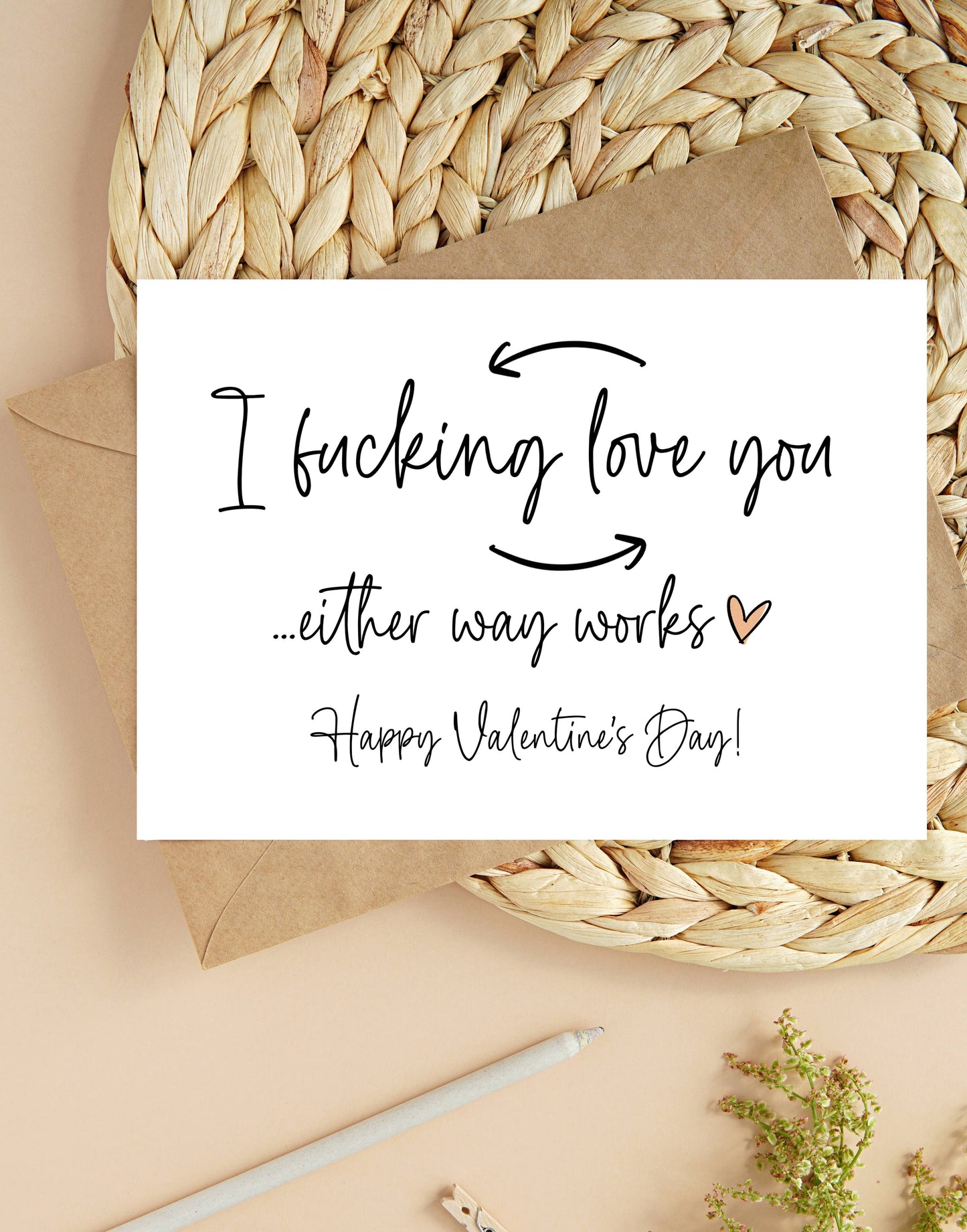Funny Valentines Day Rude I Really Love You Card