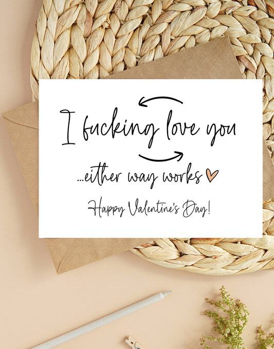 Funny Valentines Day Rude I Really Love You Card