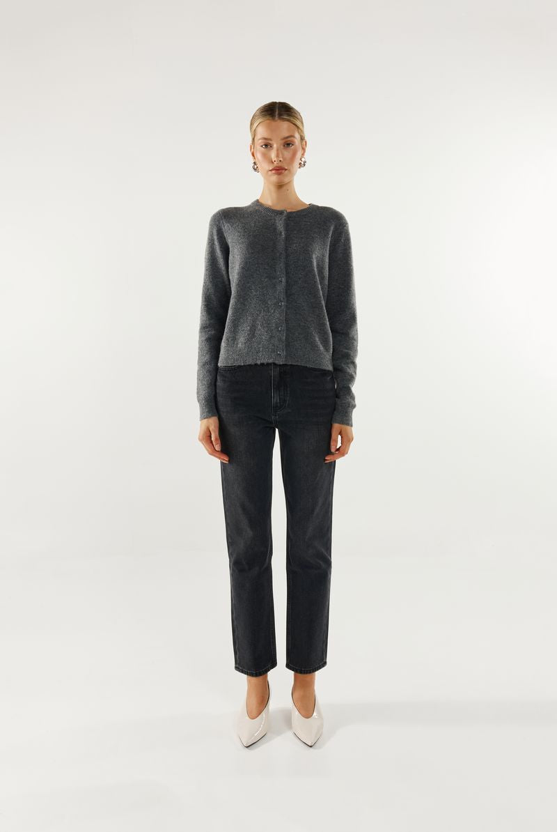 MADISON THE LABEL - Bonnie Cardigan (Charcoal)